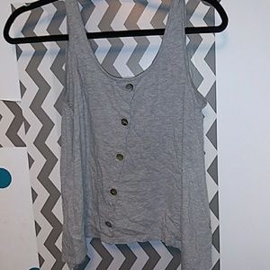 A grey tank top
